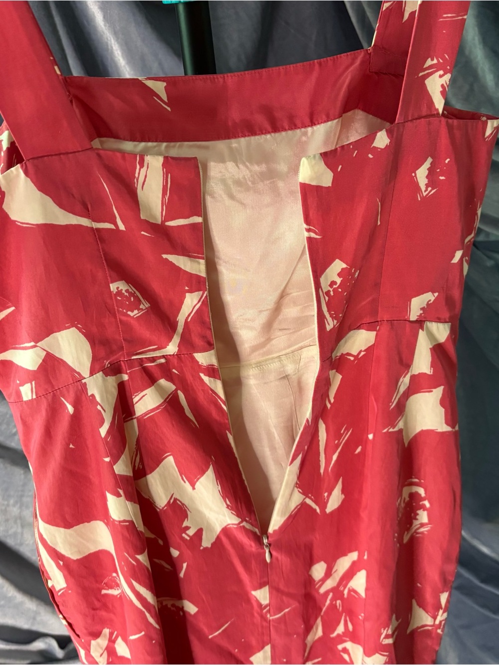 Banana Republic bright pink and White floral Dress with pockets - Picture 6 of 10